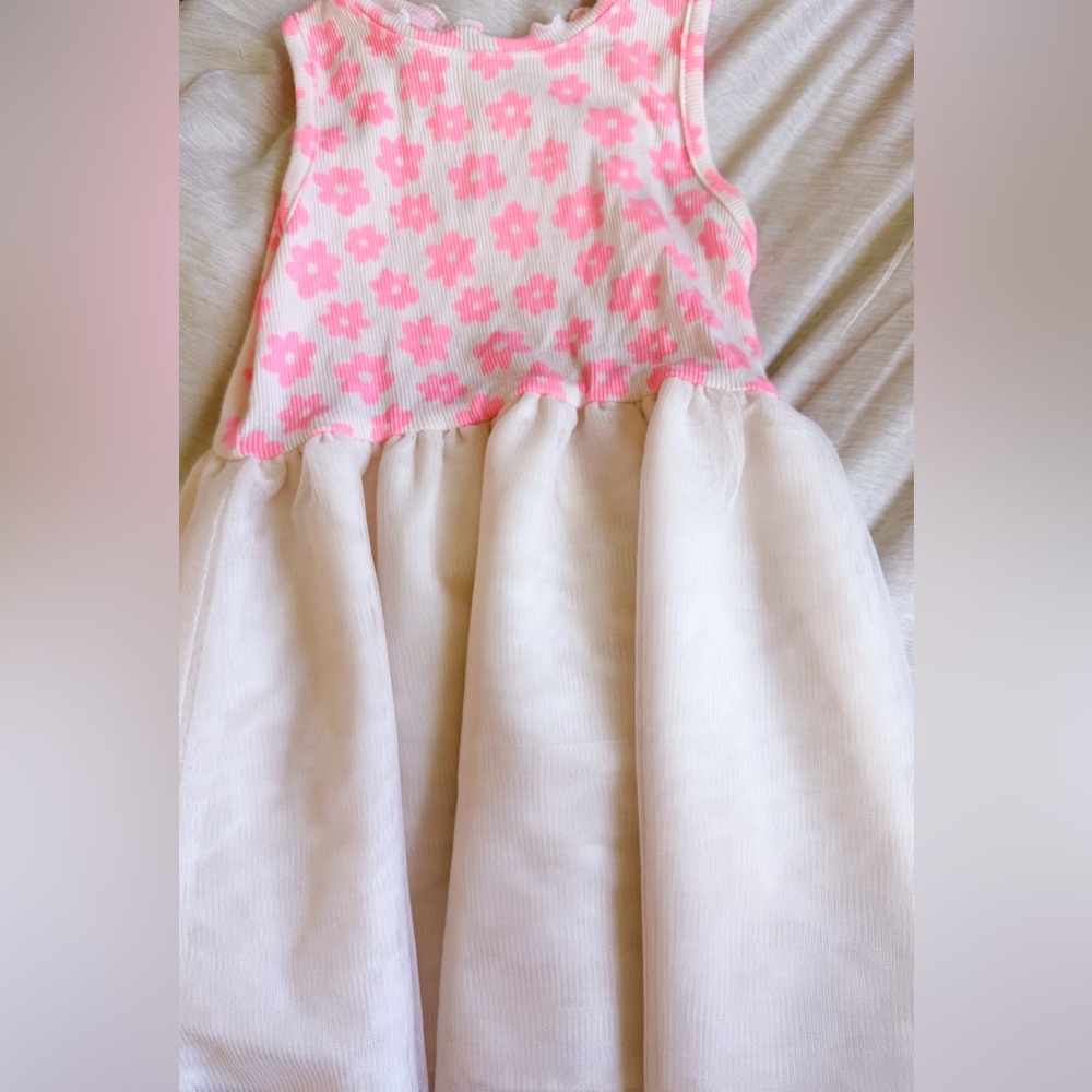 Old Navy Pink and White Floral Kids Dress